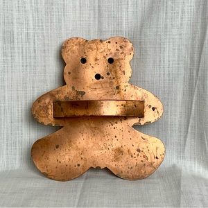 Vintage copper extra large bear cookie cutter